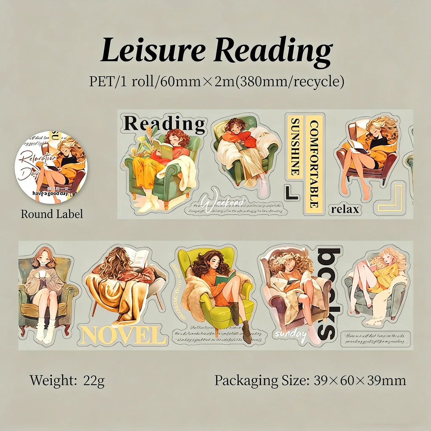 Relaxation Day Series Scroll Tape
