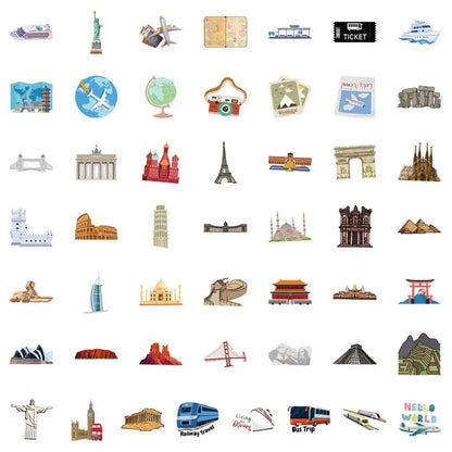 European Travel Stickers