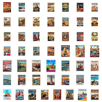 European Travel Stickers