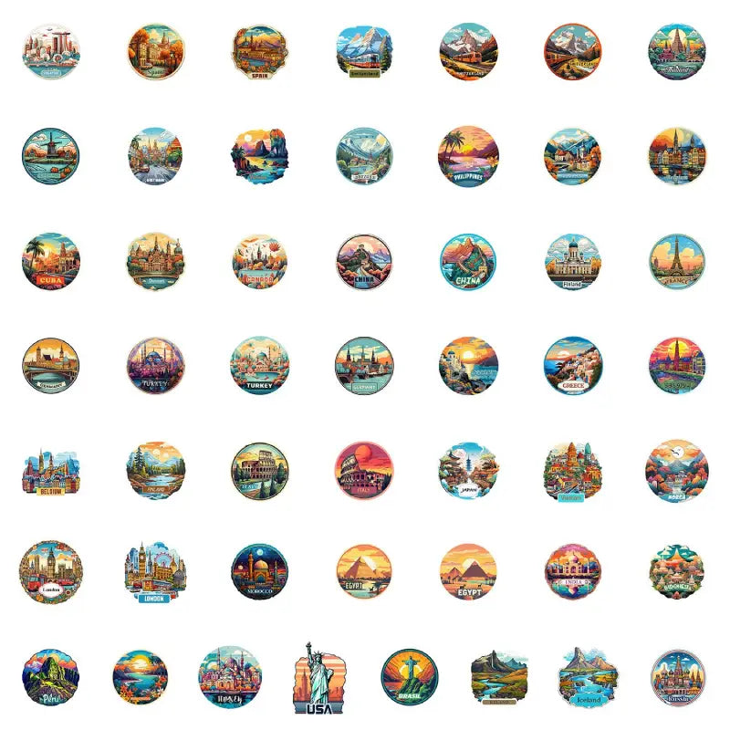 European Travel Stickers