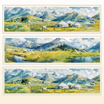 Free Watercolor Landscape Tape