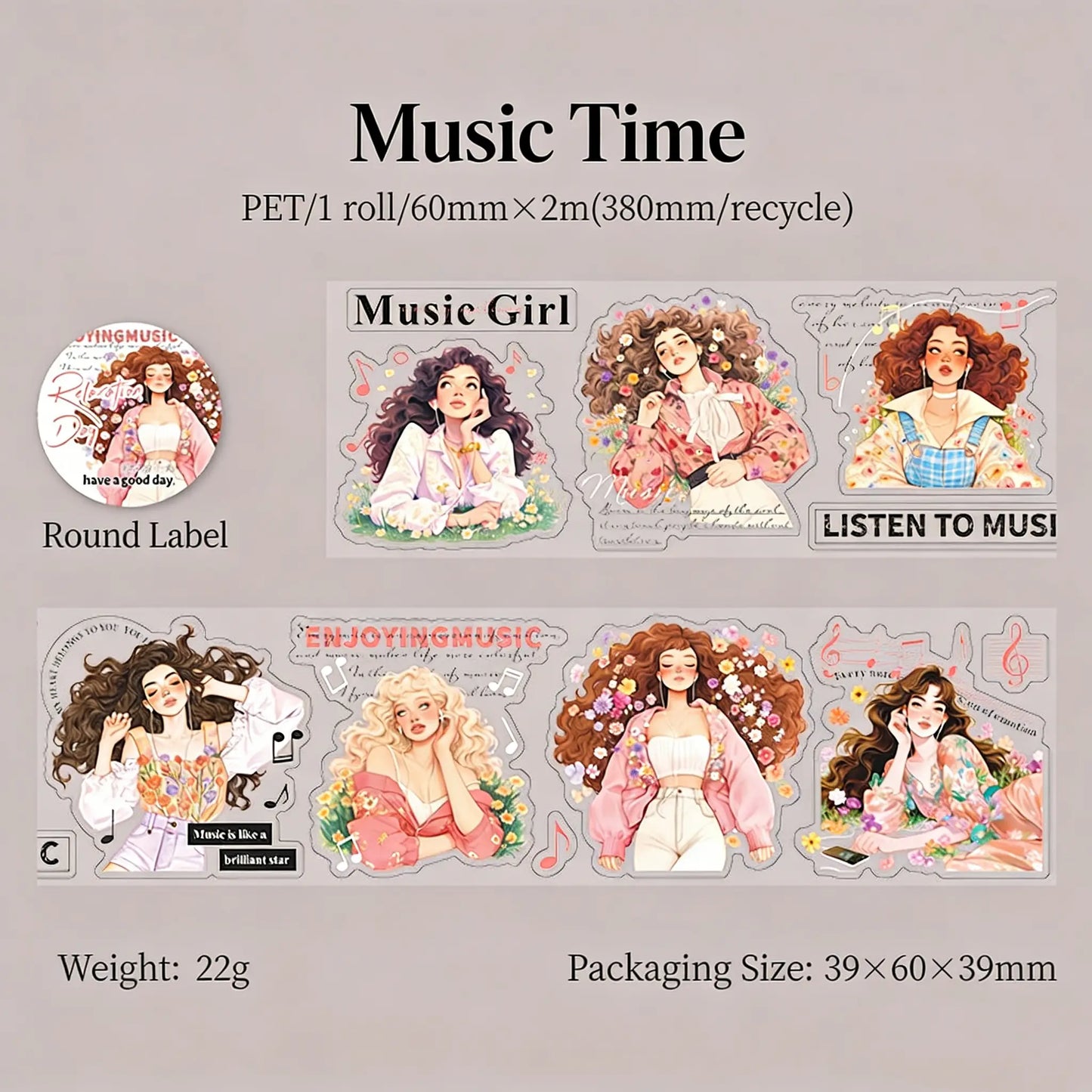 Relaxation Day Series Scroll Tape