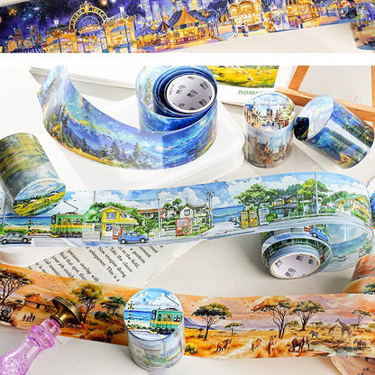 Free Watercolor Landscape Tape