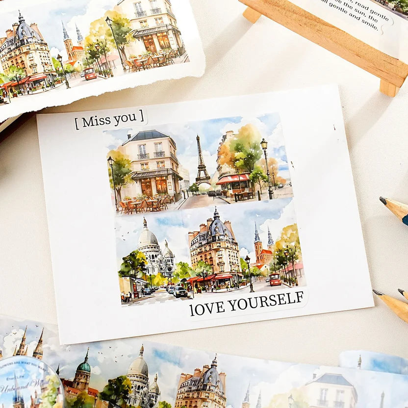 Free Watercolor Landscape Tape