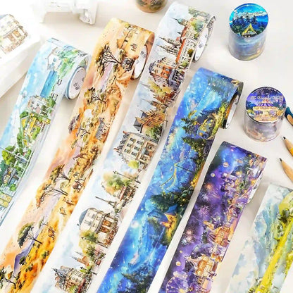 Free Watercolor Landscape Tape
