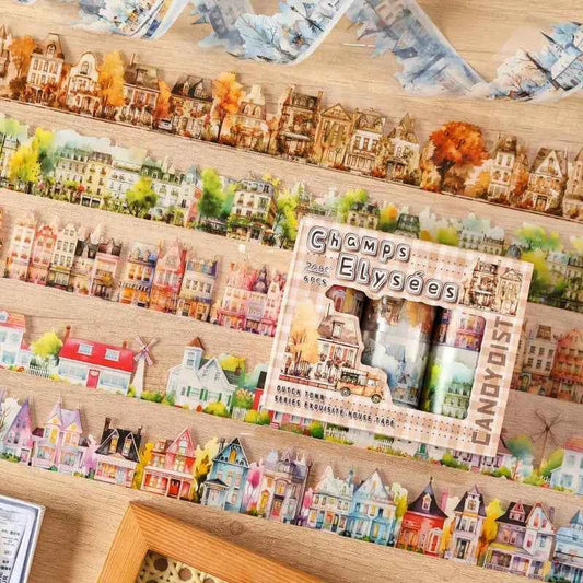 Street Buildings Tape - 6 Rolls