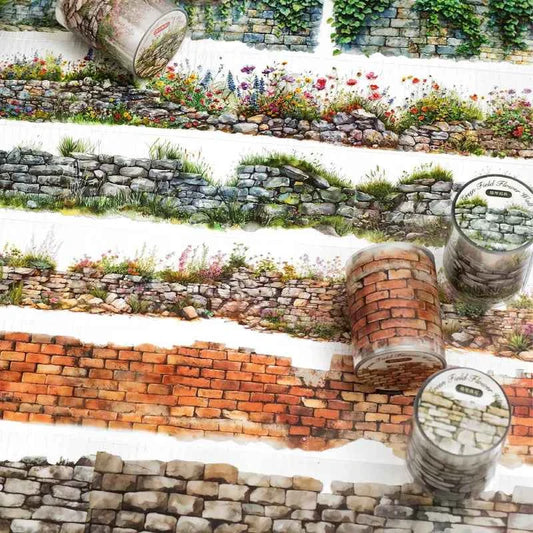 Green Flower Wall Tape