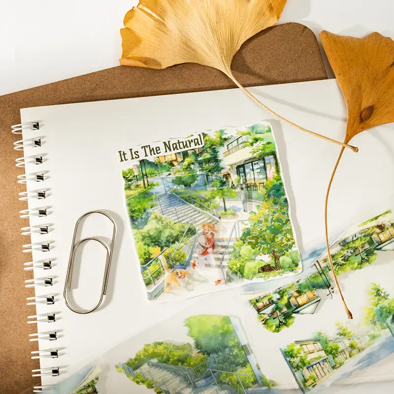 Seasonal Scenery Scroll Tape