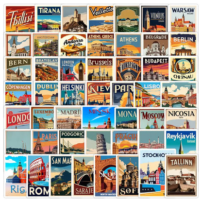 European Travel Stickers