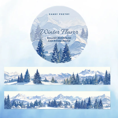 Circulating Mountain Peaks and Rivers PET Tape