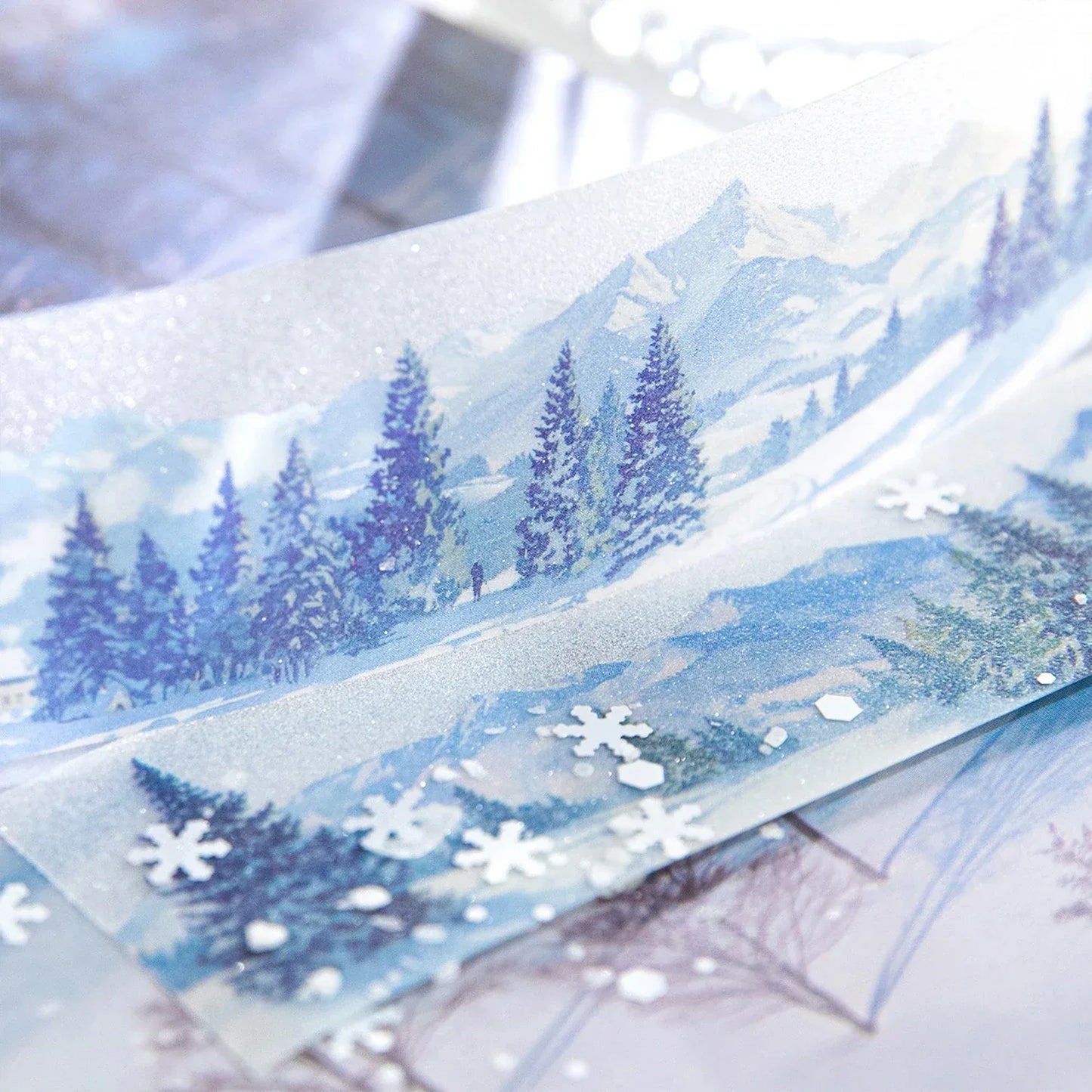 Circulating Mountain Peaks and Rivers PET Tape