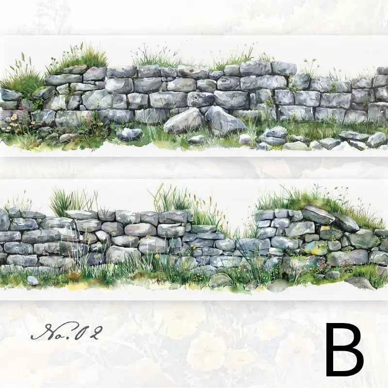 Green Flower Wall Tape