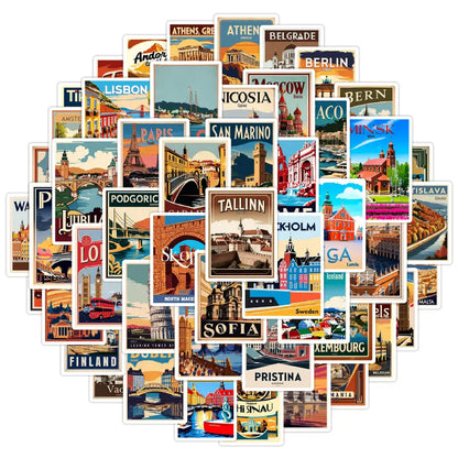 European Travel Stickers