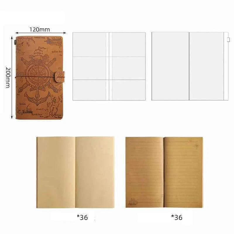 Brown Multipurpose Retro Journal