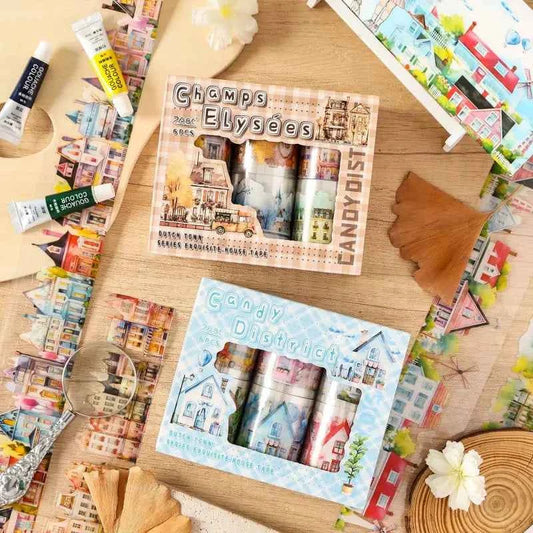 Street Buildings Tape - 6 Rolls