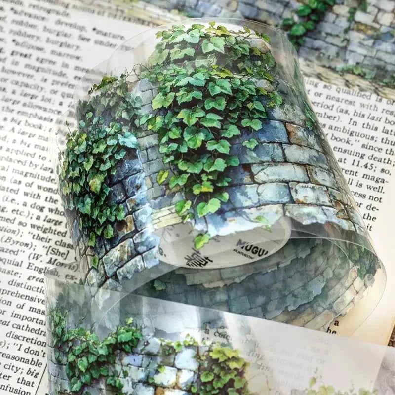 Green Flower Wall Tape
